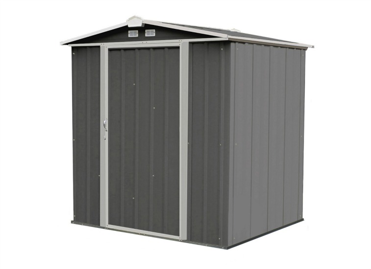 Arrow 6x5 Ezee Storage Shed Kit - Charcoal & Cream Arrow 6x5 Ezee Storage Shed Kit - Charcoal & Cream