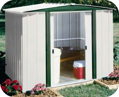 Arrow 8x6 Hamlet Metal Storage Shed Kit Arrow 8x6 Hamlet Metal Storage Shed Kit