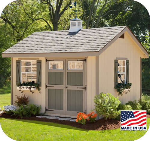 EZ-Fit Heritage 10x16 Wood Storage Shed Kit EZ-Fit Heritage 10x16 Wood Storage Shed Kit