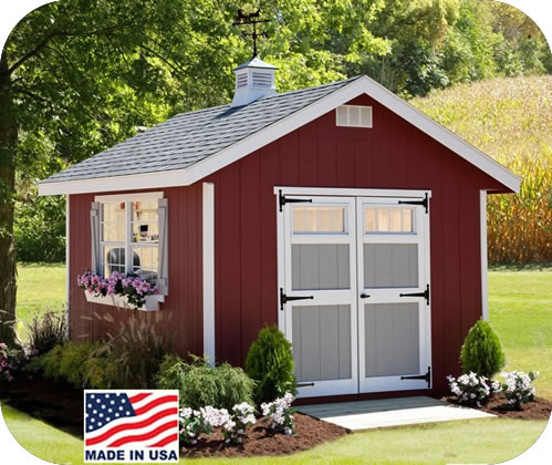 EZ-Fit Homestead 10x14 Wood Storage Shed Kit EZ-Fit Homestead 10x14 Wood Storage Shed Kit