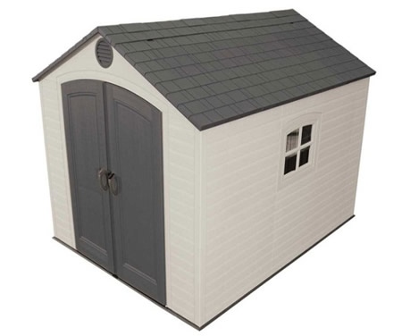 Lifetime 8x10 Plastic Shed Kit w/ Floor Lifetime 8x10 Plastic Shed Kit w/ Floor