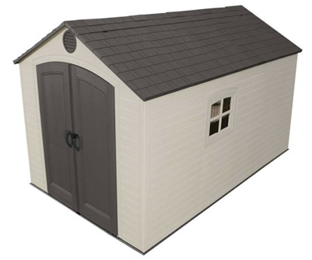 Lifetime 8x12 Plastic Storage Shed with Floor Lifetime 8x12 Plastic Storage Shed with Floor