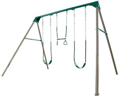 Lifetime Heavy-Duty A-Frame Metal Swing Set Kit - Earthtone Lifetime Heavy-Duty A-Frame Metal Swing Set Kit - Earthtone