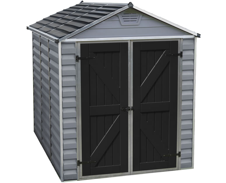 Palram 6x8 Skylight Storage Shed Kit - Gray Palram 6x8 Skylight Storage Shed Kit - Gray