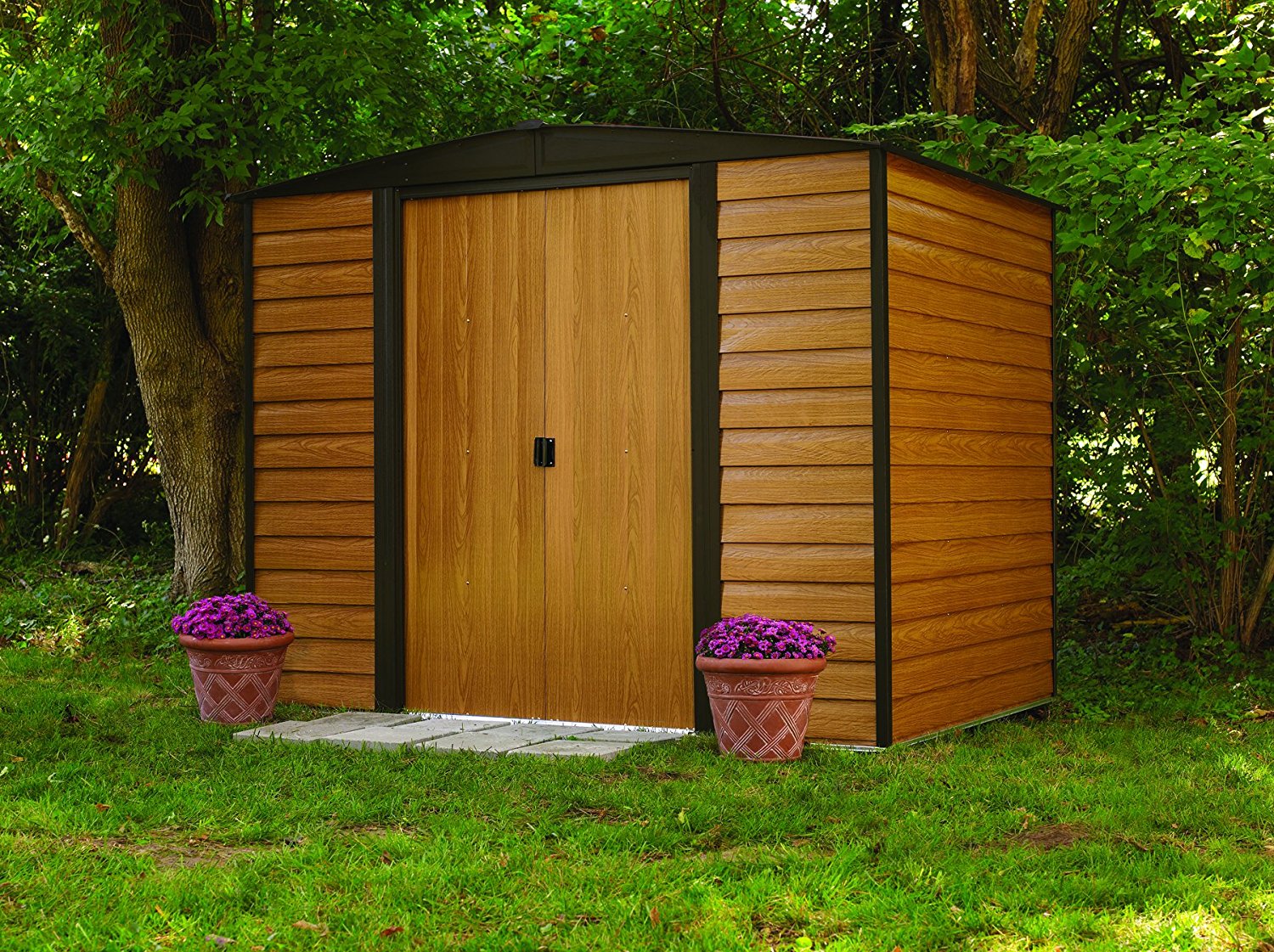 Arrow 6x5 Woodridge Metal Storage Shed Kit Arrow 6x5 Woodridge Metal Storage Shed Kit