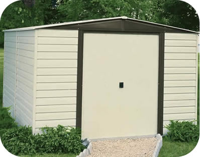 Arrow 10x8 Vinyl Dallas Storage Shed Kit Arrow 10x8 Vinyl Dallas Storage Shed Kit