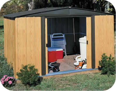 Arrow 10x8 Woodlake Metal Storage Shed Kit Arrow 10x8 Woodlake Metal Storage Shed Kit