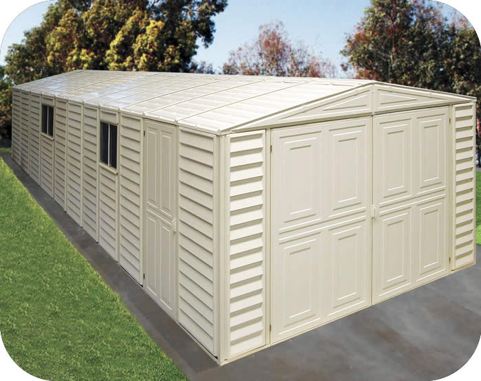 DuraMax 10x23 Vinyl Storage Garage w/ Foundation Kit DuraMax 10x23 Vinyl Storage Garage w/ Foundation Kit